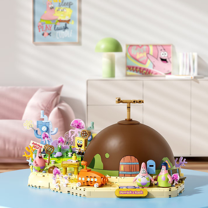 Kids Toys House - Spongebob Patrick Star Rock House Building