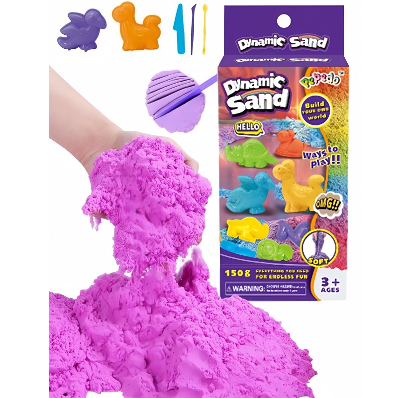 Kinetic Sand Mold - 1/2boxs Play Sand Set 150g Of