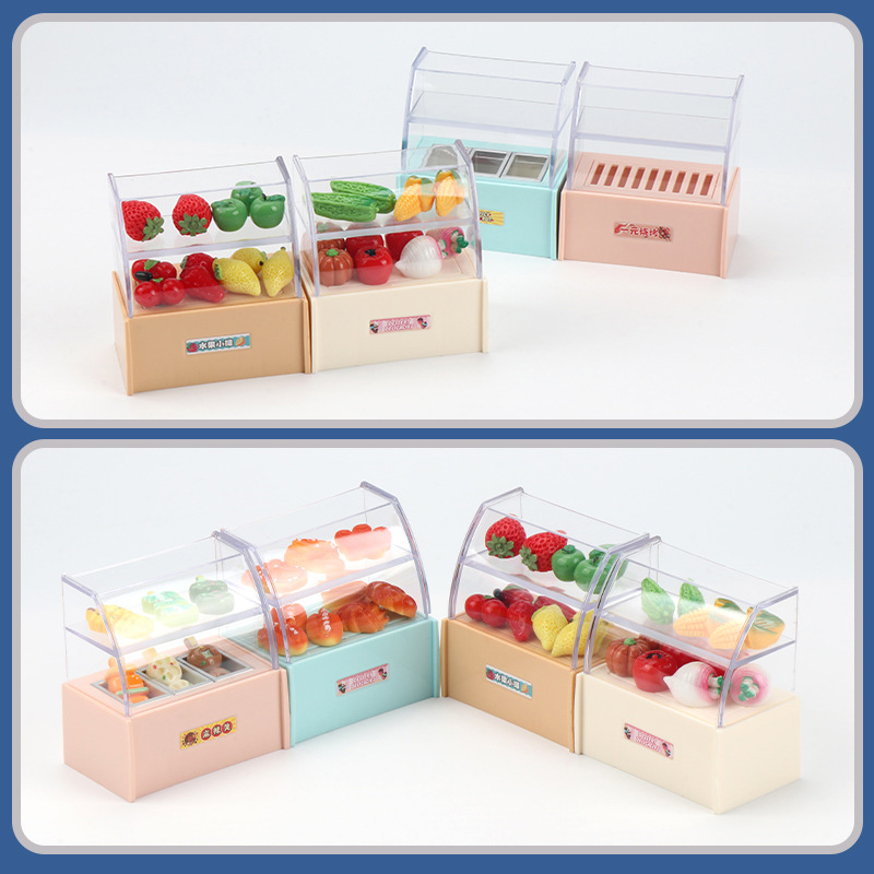 Kids Toys In Store - 1/12 Dollhouse Mini Supermarket Convenience Store