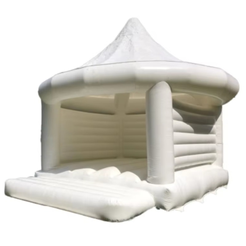 Inflatable White Wedding Bounc - Kids Toys House review and price