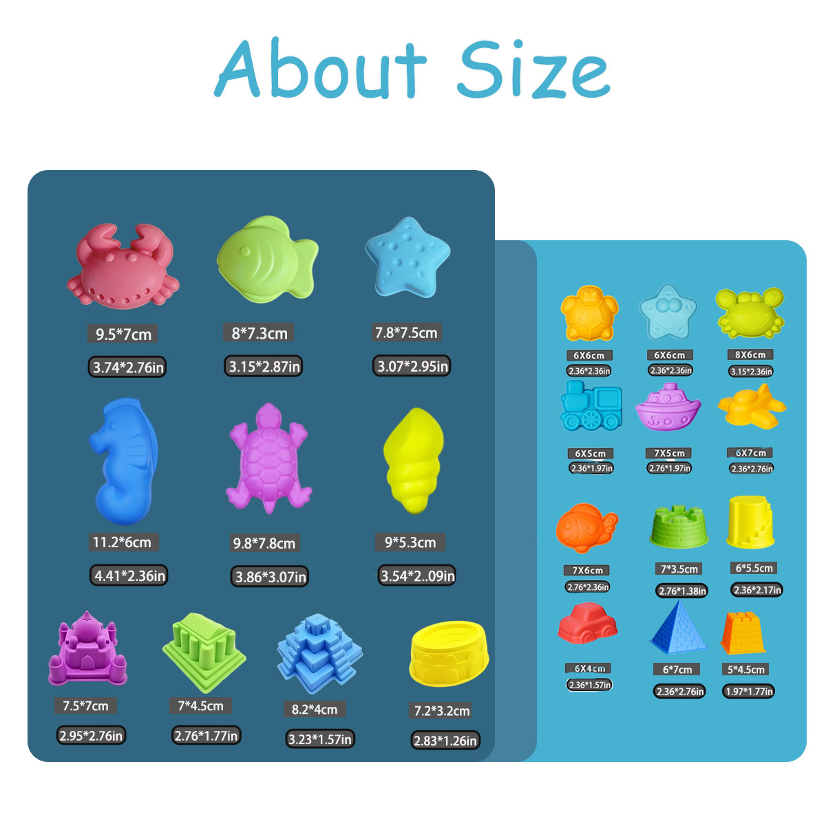 Small Creative Beach Mold Set  - Kinetic Sand Mold review and price