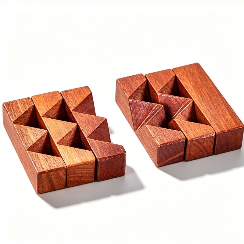 Wooden Knot Puzzle IQ Logic Tr - Wooden Puzzle Kids review and price