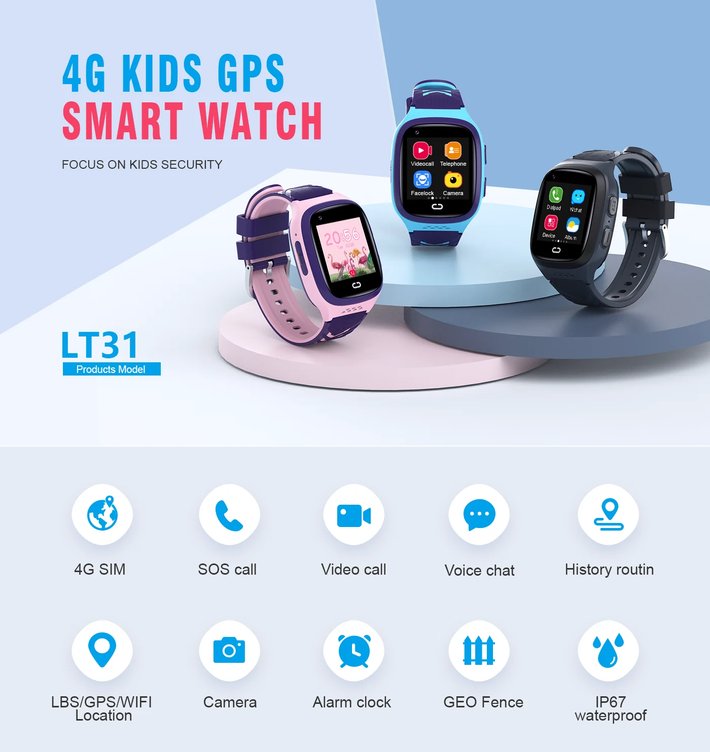 4G Kids Smartwatch SOS Waterpr - Kids Toys Youtube review and price