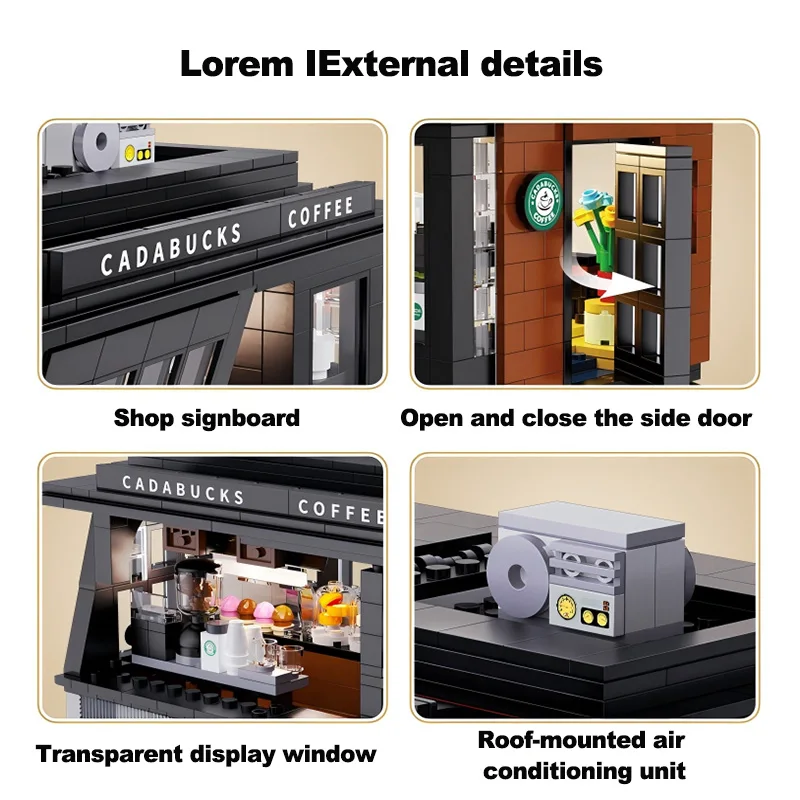 City 768Pcs Coffee Shop House  - Kids Toys In Store review and price