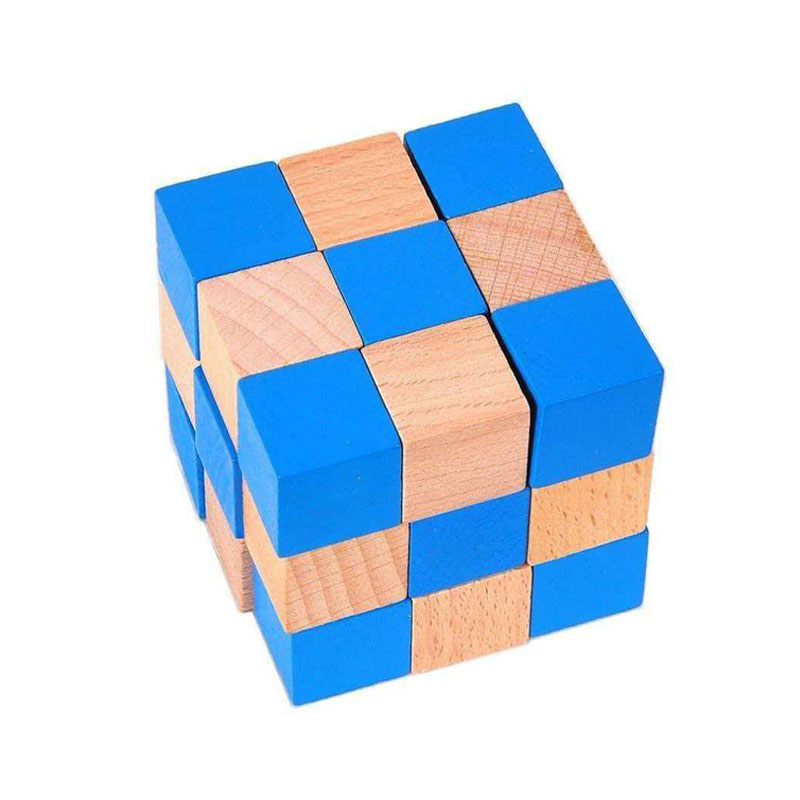 Square Snake Cube Wooden Brain - Wooden Puzzle Kids review and price