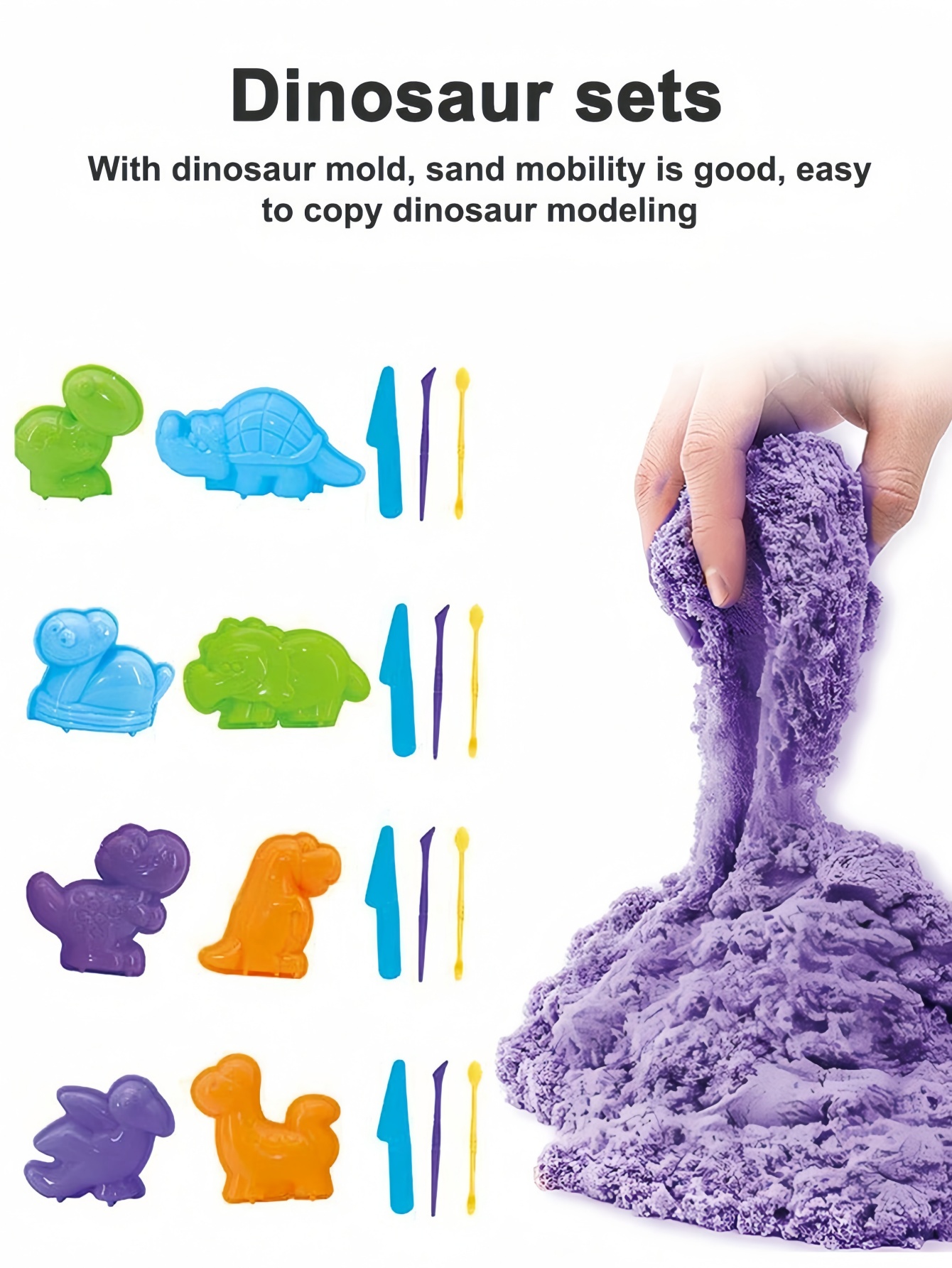 1/2boxs Play Sand Set 150g Of  - Kinetic Sand Mold review and price