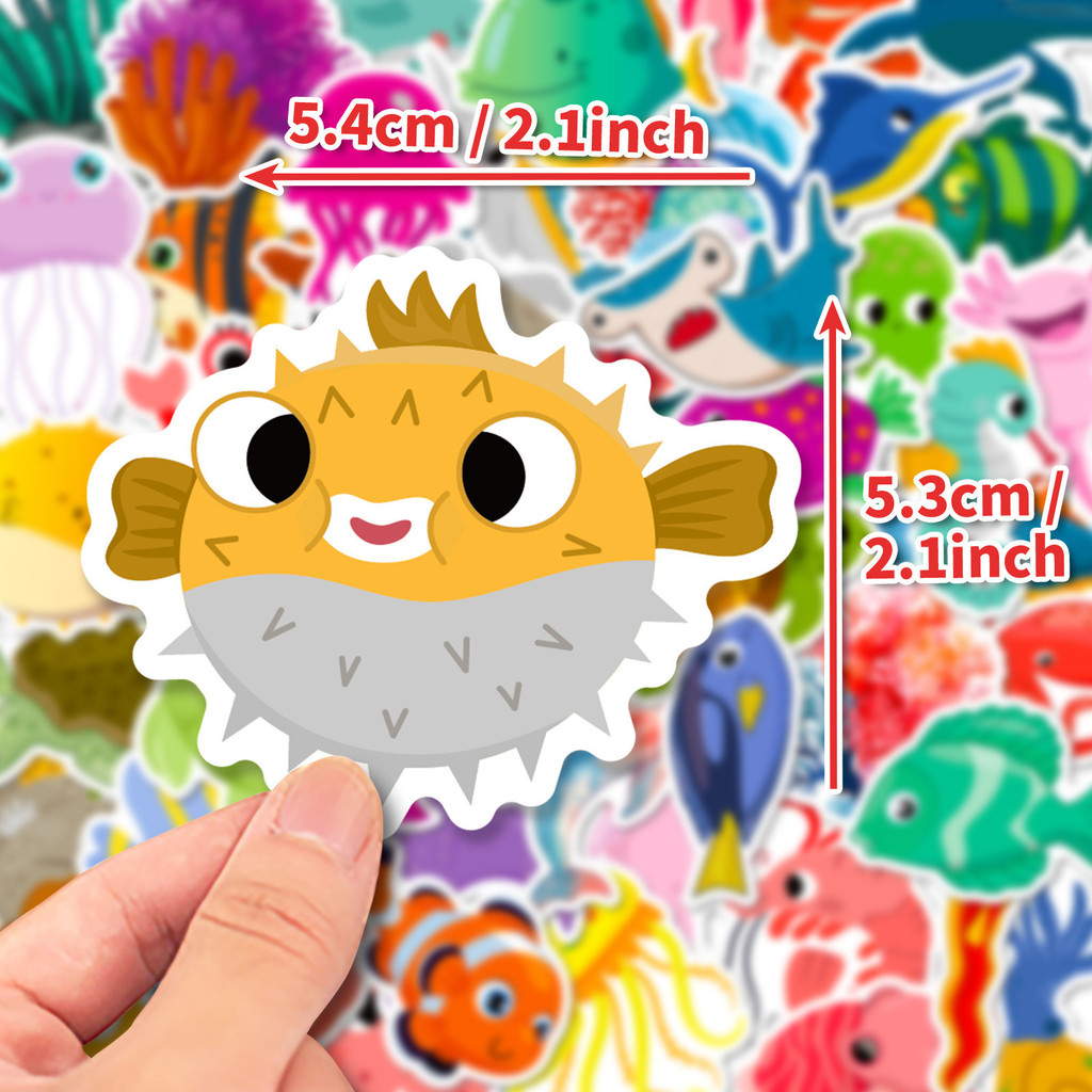 50Pcs Marine Life Stickers Dol - Kids Toys In Store review and price
