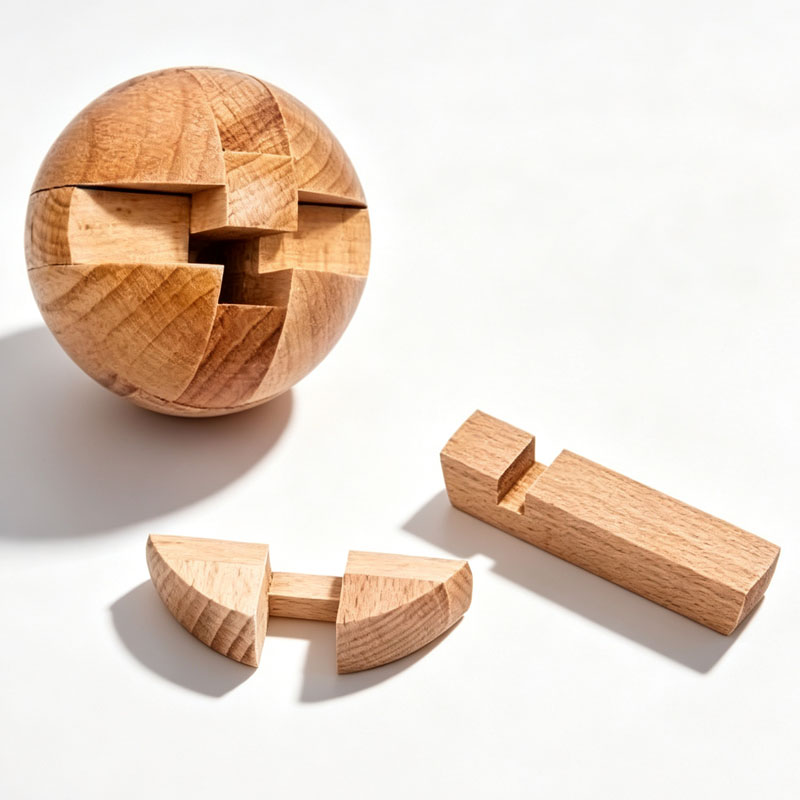 Classic Wooden Puzzle Ball Mag - Wooden Puzzle Kids review and price