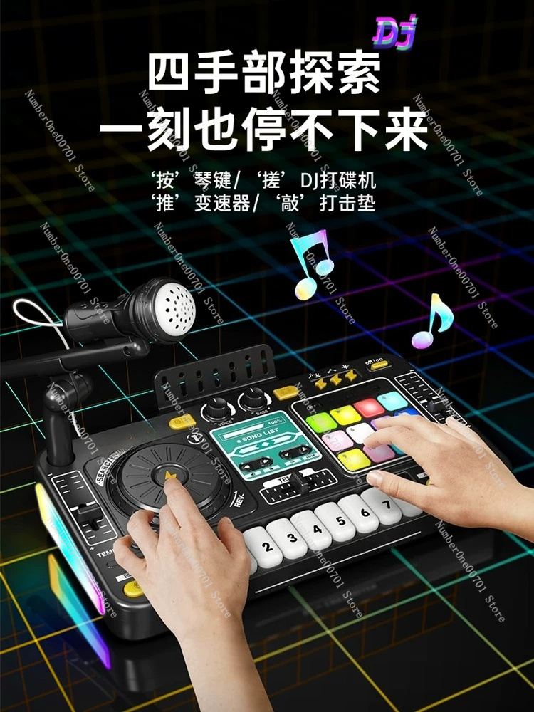 Kids DJ Mixer Piano Toy, Elect - Kids Toys And Games review and price