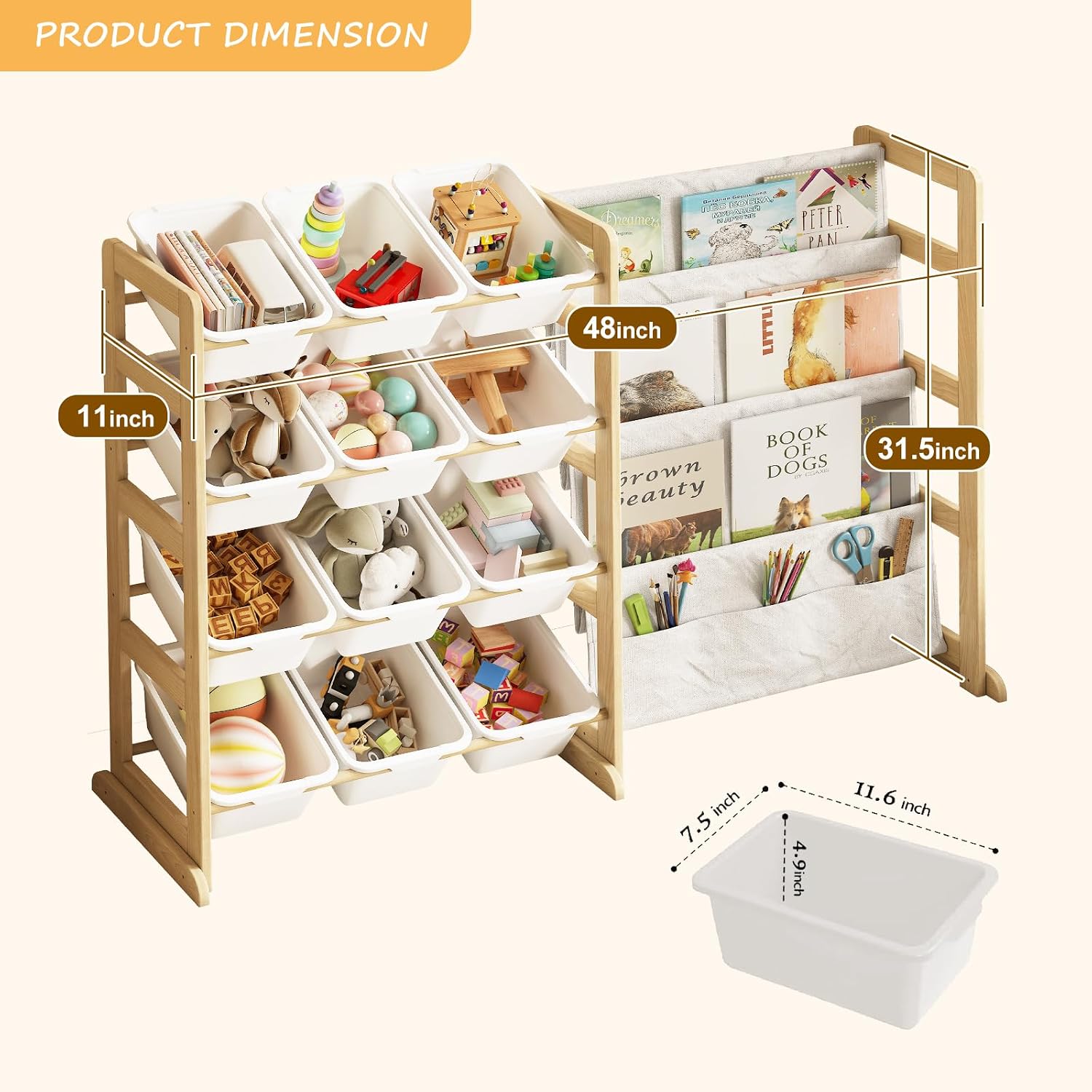 Solid Pine Wood Kids Toy Stora - Kids Toys In Store review and price