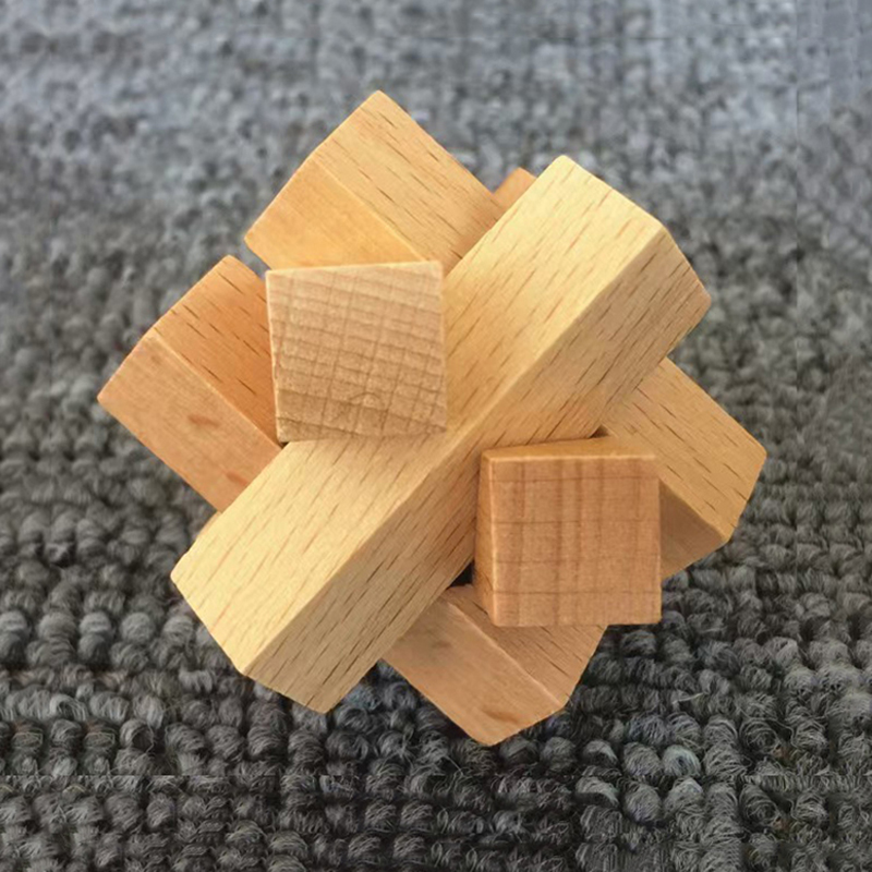 Wooden Knot Puzzle Brain Tease - Wooden Puzzle Kids review and price